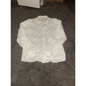 Sezane Womens %100 cotton long sleeve size 38